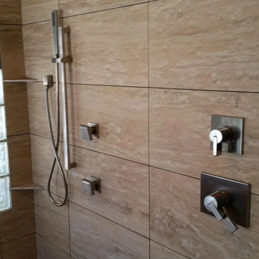 Shower fixture installation for Water Heater Replacement in Olathe